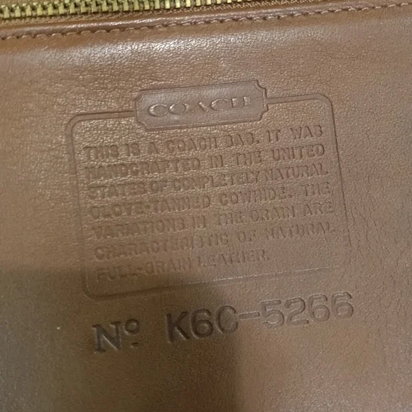 Coach Brown Leather Messenger Bag